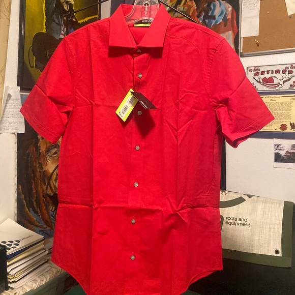 Murano Slim Fit performance Shirt Sz M - Picture 2 of 6